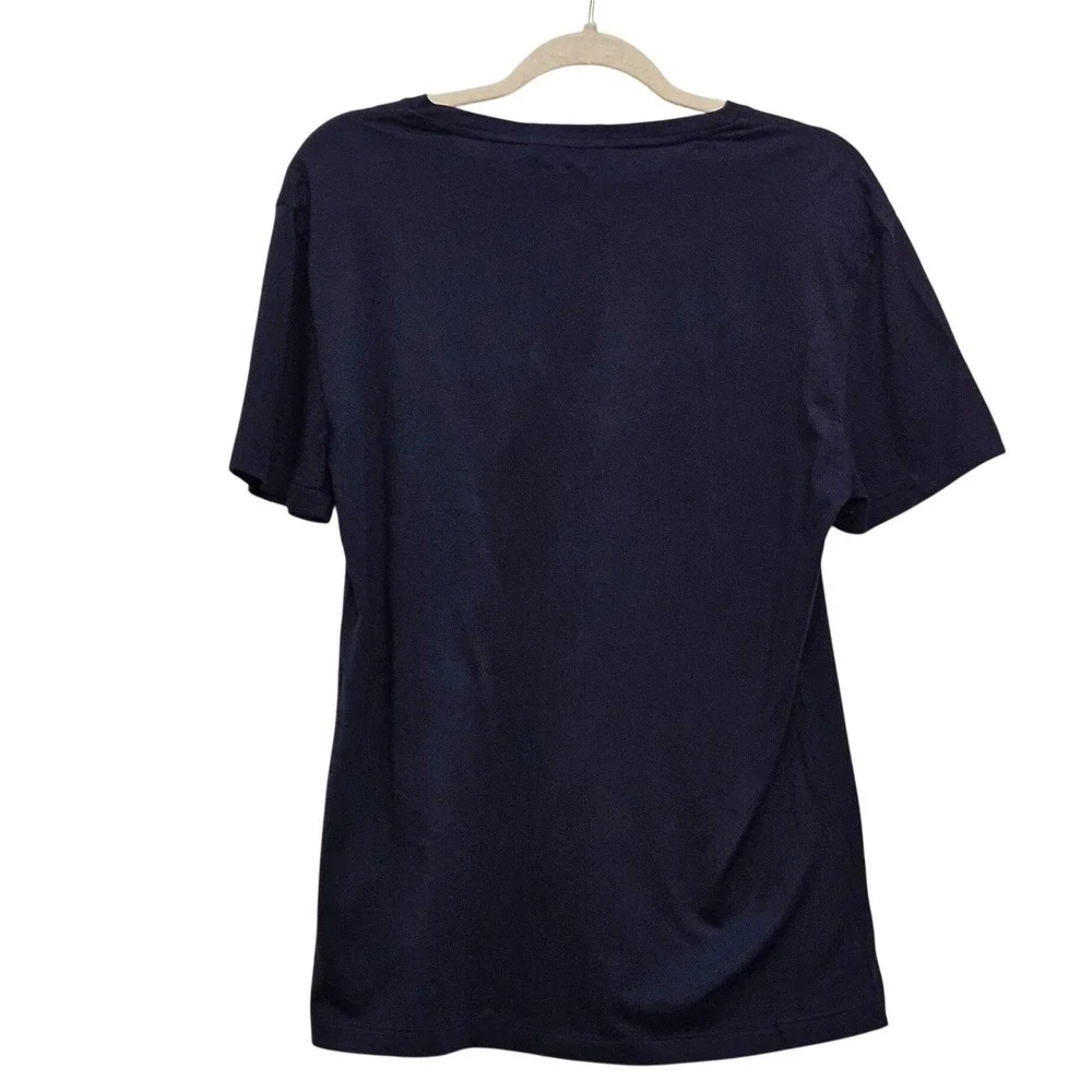 Polo Ralph Lauren T-Shirt Mens Medium Navy RL‎ Graphic Custom Slim Fit Casual